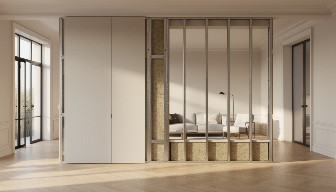 découvrez le principe, les performances et les tarifs des doubles cloisons acoustiques pour améliorer l'isolation sonore de vos espaces.